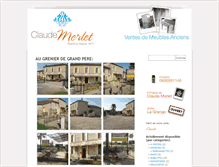 Tablet Screenshot of claudemerlet.com